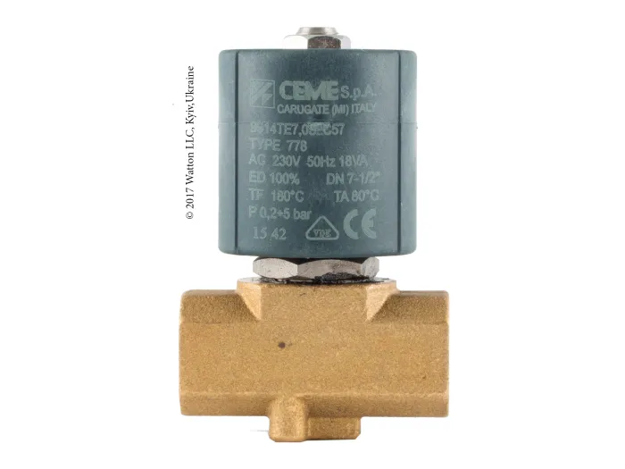 Клапан 9914 1/2" TEF D7,0 230В180C НЗ