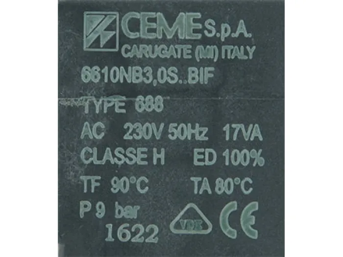 Клапан 6610 1/4" 3mm NBR 230В НЗ