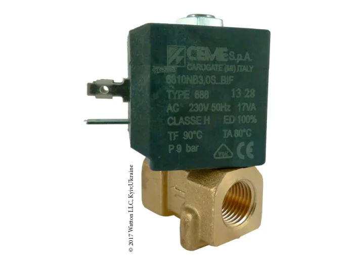 Клапан 6610 1/4" 3mm NBR 230В НЗ