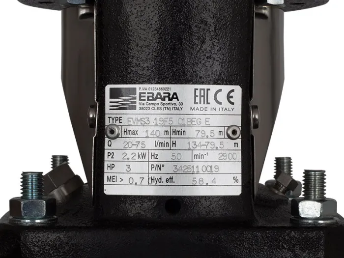 Насос EVMS3 19F5 Q1BEG E/2,2