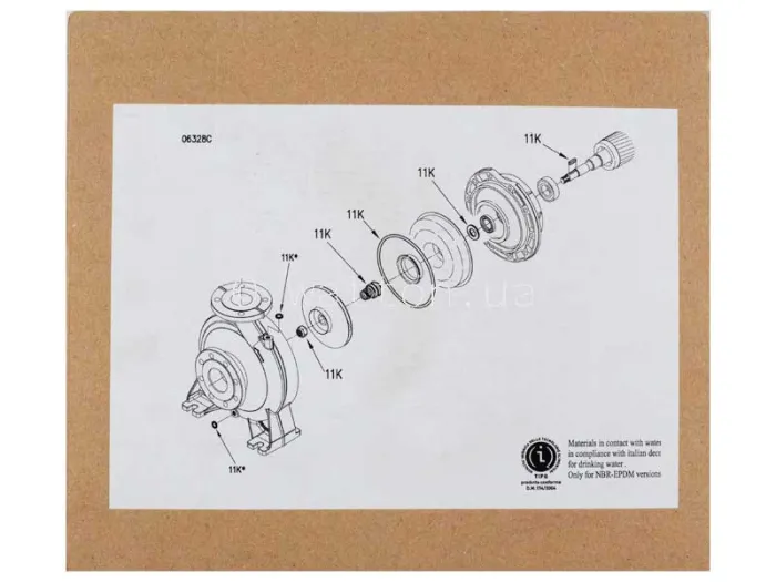 Комплект 3L-D22 SiC/SiC/Viton
