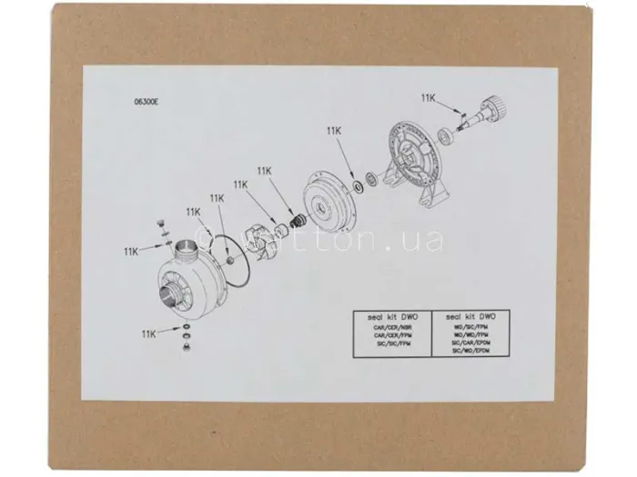 Комплект DWO SIC/CAR/EPDM