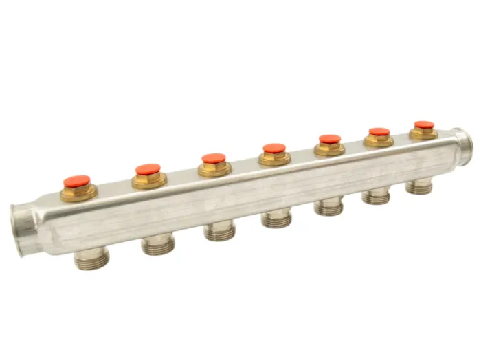 Колектор SS 1"x3/4"x7 з клапаном