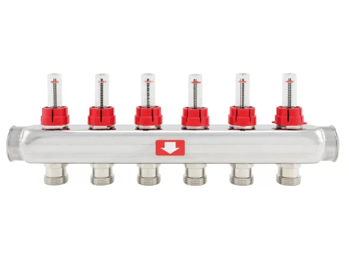 Колектор SS 1"x3/4"x13 з витратомірами
