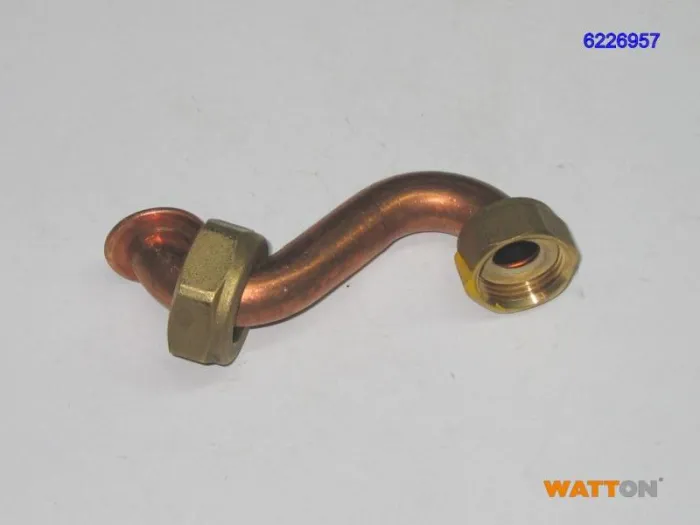 Pipe conn. gas valve to burner