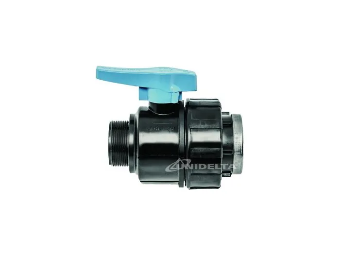 Кран кульовий ПЕ 1 1/4x1 1/4 ЗР-ВР