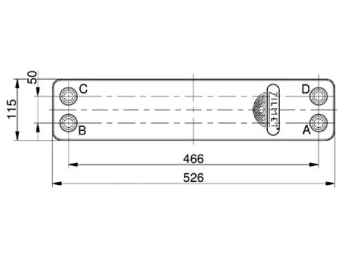 Теплообмінник ZB500 30P. N.4 1"INOX